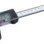 Digitaler Messschieber aus Karbonfaser, Messbereich 0-150 mm, mit LCD-Display zur präzisen Messung.