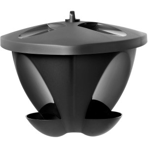 Meisenknödelspender Birdie in Grün für bis zu 5 Knödel, Vogelfutterspender für den Garten.