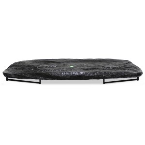 Schwarze EXIT Trampolin Abdeckplane, rechteckig, 153x214cm, zum Schutz vor Witterung und Schmutz.