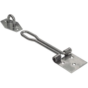 Hettich Drahtüberfalle, 25x80mm, verzinkt, für Türen und Tore im Garten.