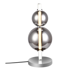 Näve LED-Tischleuchte Nova Chrome Ø 18 cm x 44 cm