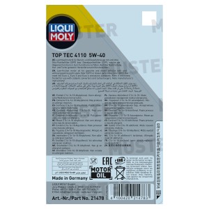 Liqui Moly Top Tec 4110 5W-40 Motoröl für PKW.