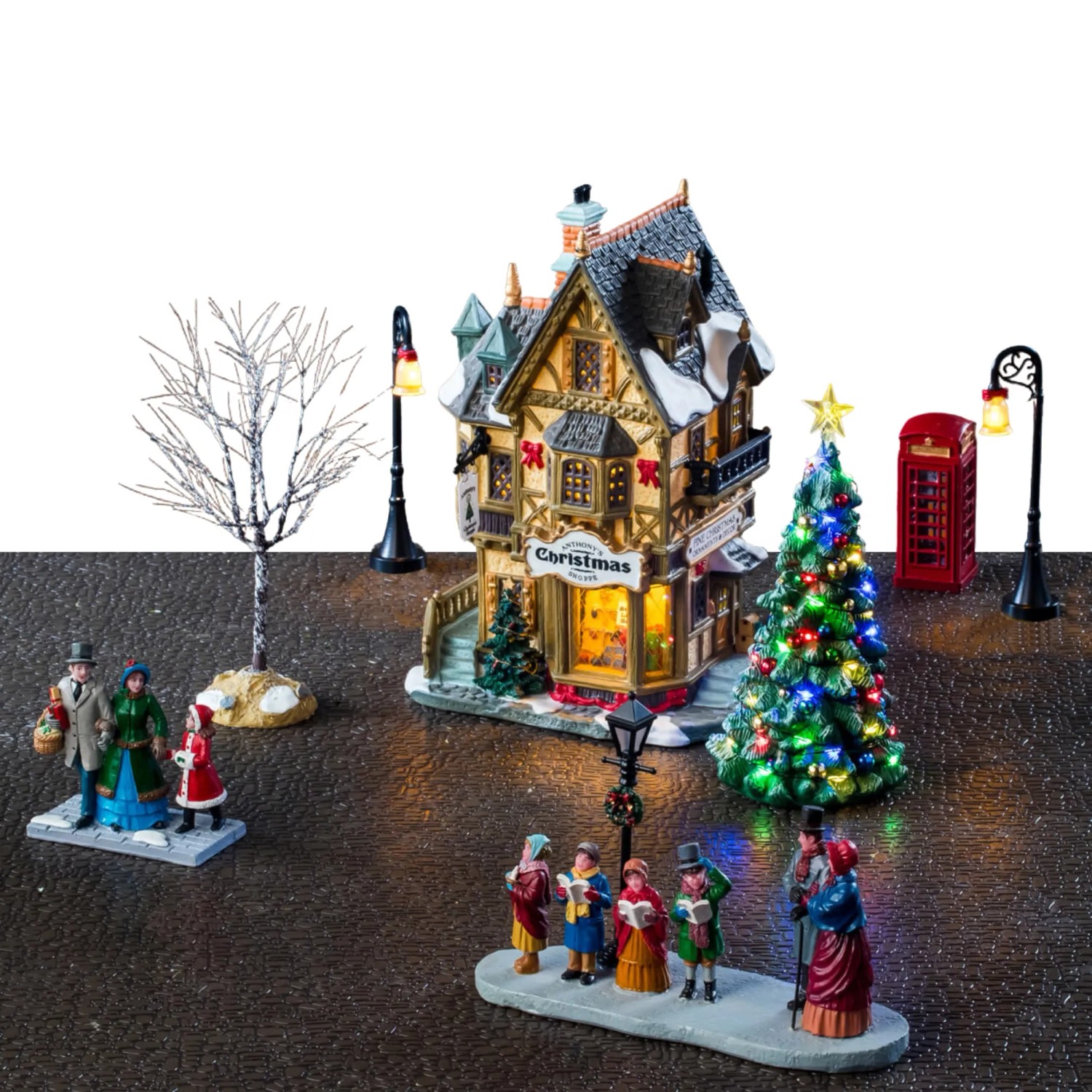 Lemax Weihnachtsdekoration Set Tannenbaum Christmas Shop kaufen bei OBI