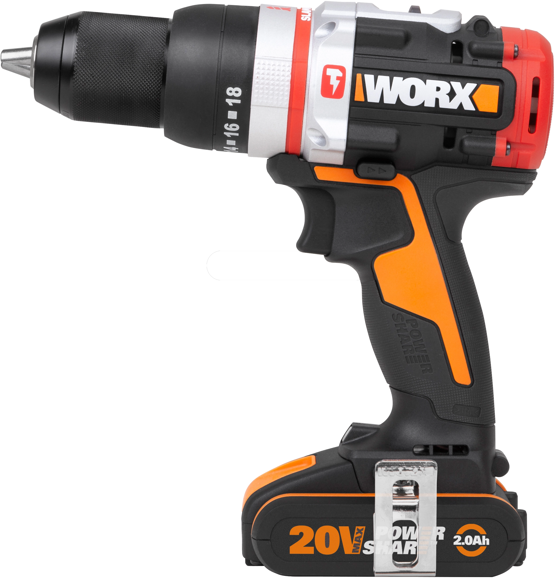 Worx 18 V Akku Schlagbohrschrauber mit Hammerfunktion WX354 inkl