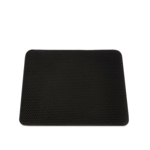 KARAT Katzenstreumatte Charly in Wabendesign Abwaschbar Anthrazit 76 x 61 cm