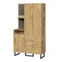 okwish Garderoben Set mit PolsterPaneelen Schuhschrank Flur 110x38x186cm Natur