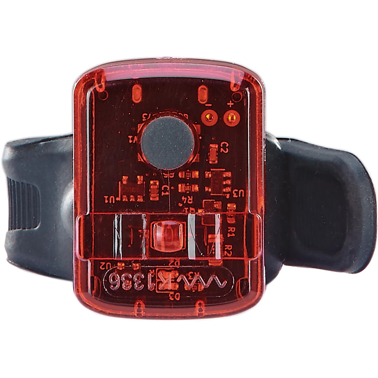 Rotes Prophete LED Akku-Rücklicht für Fahrräder, Teil des 2-tlg. Beleuchtungs-Sets.