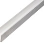 U-Profil aus Aluminium, 15x20x1000 mm, für Konstruktionen und als Kantenschutz.
