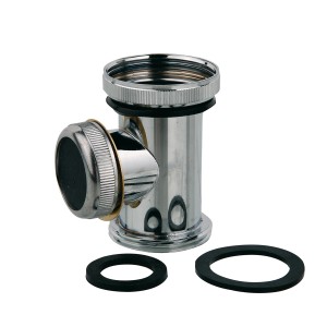 Kirchhoff Ablauf-T-Stück, 41,9 mm (1 1/4), Chrom für Siphon