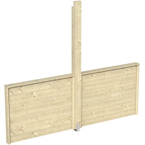 Skan Holz Brüstung für Pavillon Toulouse unbehandelt 270 cm x 106 cm