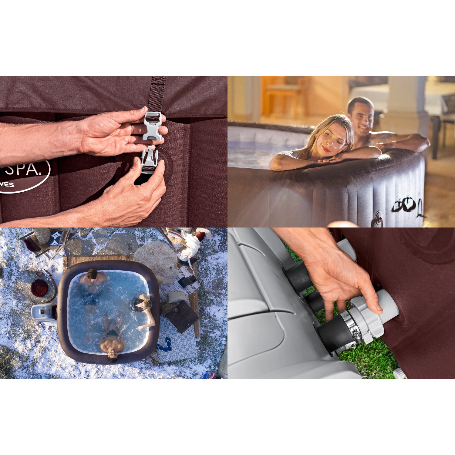 Bestway Whirlpool Maldives HydroJet Pro App 7 Personen 201 cm x 201 cm x 80 cm_5