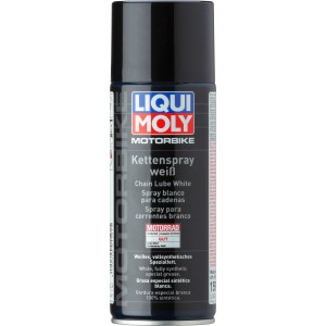 Liqui Moly Motorbike Kettenspray Weiß, 400ml Dose für Lackreparatur und Karosserie.