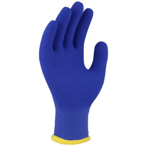 Blauer W+R Industry Kinderhandschuh KHS 2, Größe 4 für Gartenarbeiten.