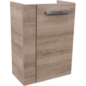 Fackelmann Waschbeckenunterschrank SBC Graueiche, 44 cm breit. Badezimmerschrank mit Griffleiste.