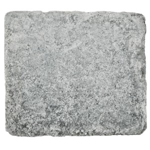 Premac Granublok Abdeckstein, grau, 24x21x7 cm. Mauerabdeckung für Mauersysteme.