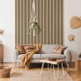 Wohnraum mit Grosfillex Wandverkleidung Element 3D Optik Linio Ash hinter Couch.