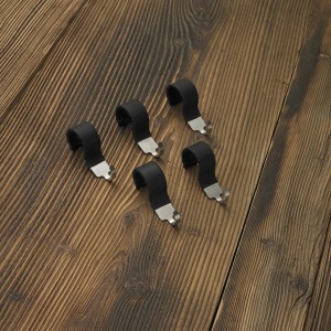 Rösle Haken-Set, 5-teilig, für Grillutensilien, Edelstahl/Silikon, zur Aufhängung am Grill.