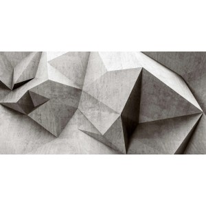 Fototapete  Betonoptik 3D Grau 5,00m x 2,50m FSC®