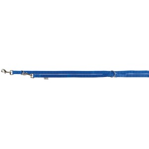 Blaue Jollypaw V-Leine XS, 2 m, 10 mm, verstellbare Hundeleine aus Nylon.