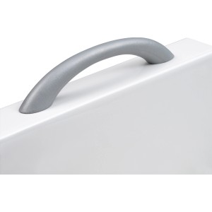 Ottofond Atlanta Duo Badewannengriff, 2er Set, silberfarben.