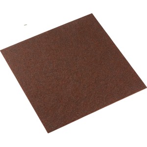 Quadratische, braune Filzgleiter-Platte aus dem 131-teiligen Möbelgleiter-Set.