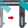 wolfcraft Winkelschmiege mit Streichmaßfunktion zum Abnehmen und Übertragen von Winkeln.