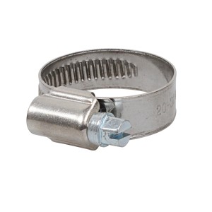 Kirchhoff Schlauchklemme, Edelstahl, 20-32 mm, 2er-Set. Für sichere Schlauchverbindungen im Garten.