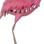 Gartenfigur Flamingo, 87cm, pink, aus Metall, Dekoration für Garten und Terrasse.