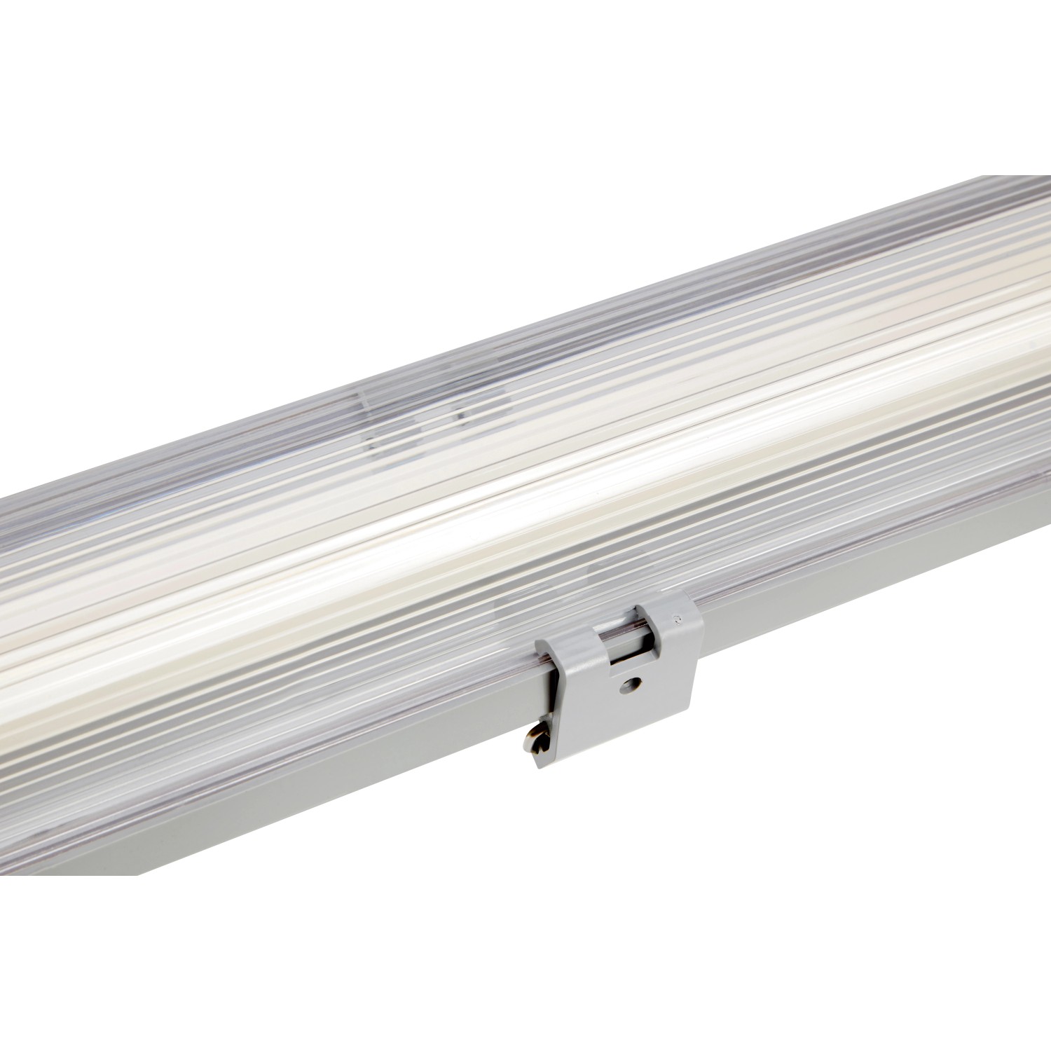 LED-Feuchtraumleuchte, 18W, neutralweiß, 128cm. Lichtleiste für Bad, Keller & Garage.