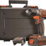 Black+Decker Akku-Bohrschrauber ASD18K mit Akku, Ladegerät und Koffer.