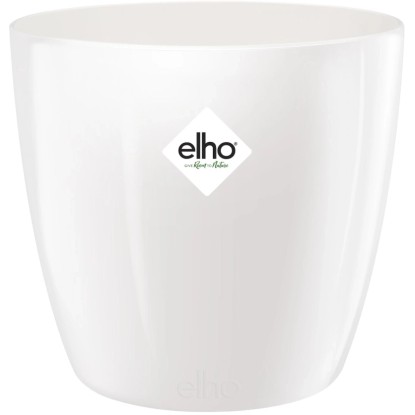 Elho Brussels Diamond Round 18 - Vaso Interni Design Oro/Velluto Gold - Resistente E Riciclato