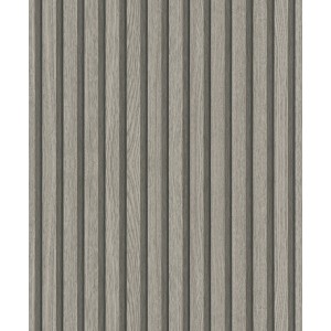 Marburg Vliestapete Botanica 2, graue Holzoptik mit Streifen, FSC®-zertifiziert.