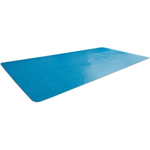 Rechteckige, blaue Intex Solarabdeckplane 400x200 cm für Ultra Frame Pools.