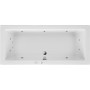 Ottofond Whirlpool Cubic Komfort, 180x80 cm, weiße Acryl Badewanne mit Massagedüsen.