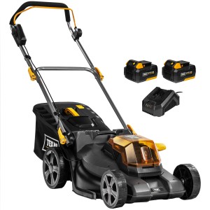 Texas 20V Akku-Rasenmäher LMX2044 mit Akkus und Ladegerät. 44 cm Schnittbreite.