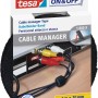 Tesa® On & Off Kabelbinder-Band, 5 m x 10 mm, zum Bündeln und Ordnen von Kabeln.