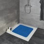 Dunkelblaue BWO Silva Duscheinlage 55x55 cm in moderner Dusche.