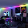 Paulmann EntertainLED Set: LED-Strip mit Farbwechsel im Gaming-Zimmer.