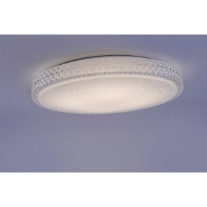 Just Light. LED-Deckenleuchte Lolasmart-Frida Transparent App-steuerbar Ø 60 cm