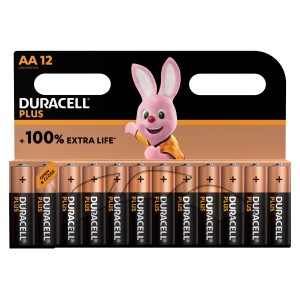 Duracell AA Batterien, 12er Pack: Leistungsstarke Alkaline Batterien für diverse Geräte.