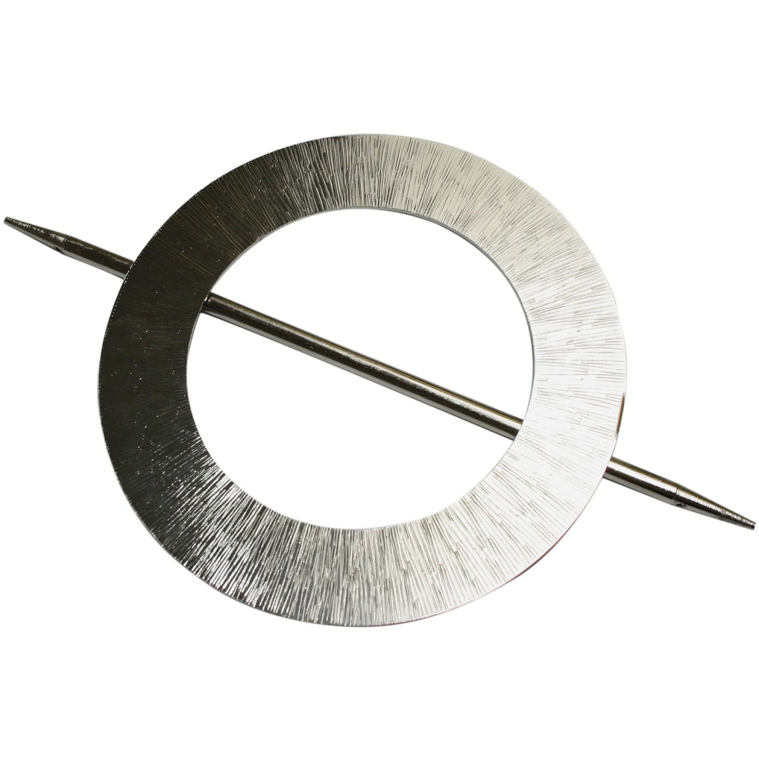 Gardinia Dekospange Mars, Edelstahl gebürstet, zur Gardinen-Dekoration.