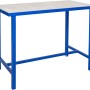 Güde Werkbank P 1200 S in Grau-Blau mit stabiler Arbeitsplatte und blauem Stahlgestell.