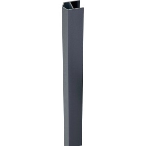 GroJa Mix-It Abschlussprofil für Schrägelemente, 150cm, Anthrazit, aus pulverbeschichtetem Aluminium.