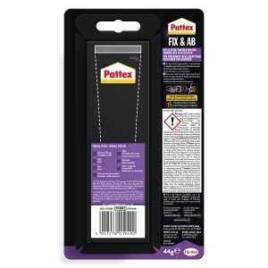 Pattex Montagekleber Fix & Ab, 44g Tube, transparent. Universeller Kleber zum Kleben statt Bohren.