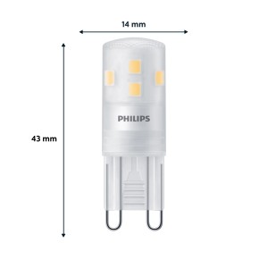 Philips G4 LED Leuchtmittel, 1,8 W, warmweiß, für Wohnbereiche.