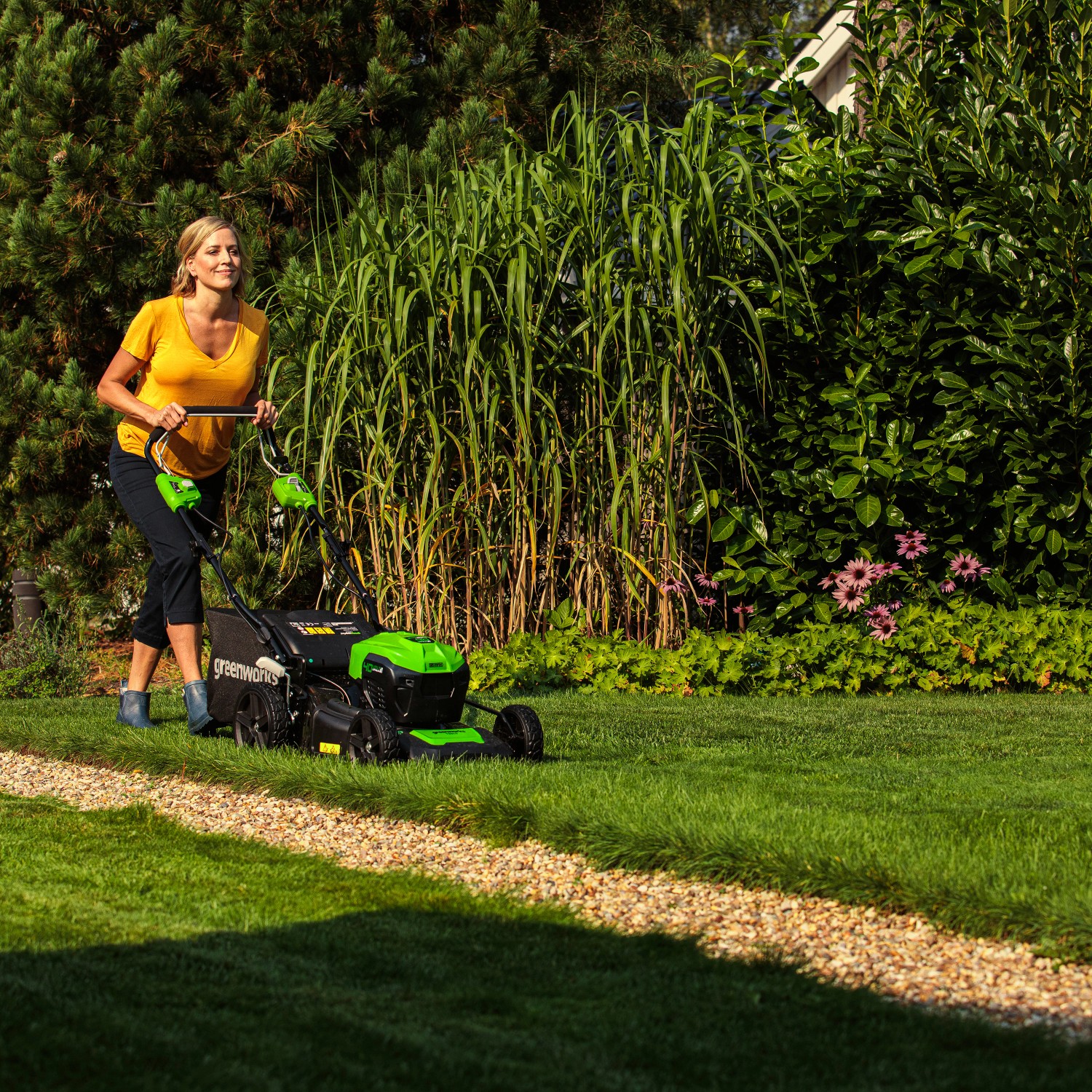 Greenworks AkkuRasenmäher GD40LM46SP 40 V Solo kaufen bei OBI