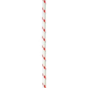 Seilflechter Yacht-Schot, 10 mm, weiß-rot, 16-fach geflochten, für Segelboote.