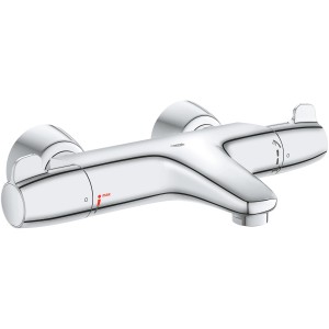 Grohe Grohtherm Special Thermostat-Wannenbatterie in Chrom, Aufputz-Montage.