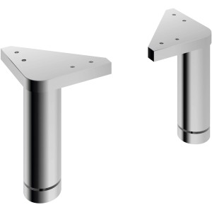 Pelipal Fuß-Set Quickset 328 Chrom Glänzend 2 St.