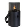 Schwarze Cosi Gaslaterne Cosiscoop Original mit Rauchglas und Tragegriff.